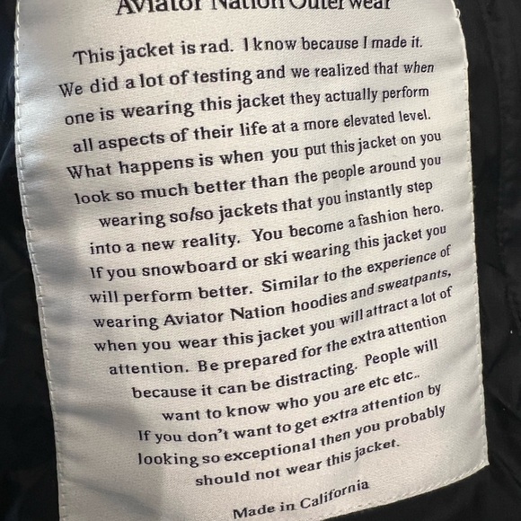 Aviator Nation jacket size XXL (fits like XL) - Picture 4 of 7